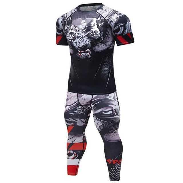 Male Sport Suit Men Running Clothes Sport Wear Yoga Set null