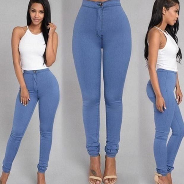 Fashion elastic jeans women leggings ladies null