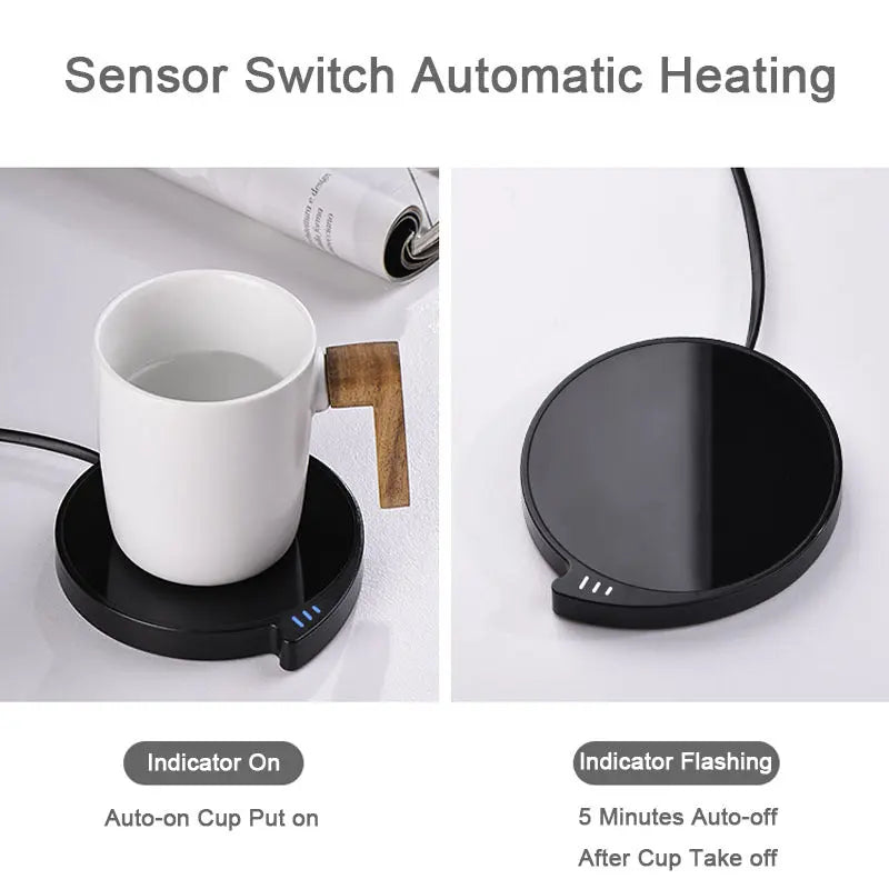 Smart Coffee Mug Cup Warmer For Office Home With Three Temperature Waterproof Thermostatic Heat Cup Pad null