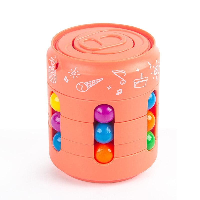 Can Cube Top Magic Colorful Beans Finger Spinning Relieves Stress null