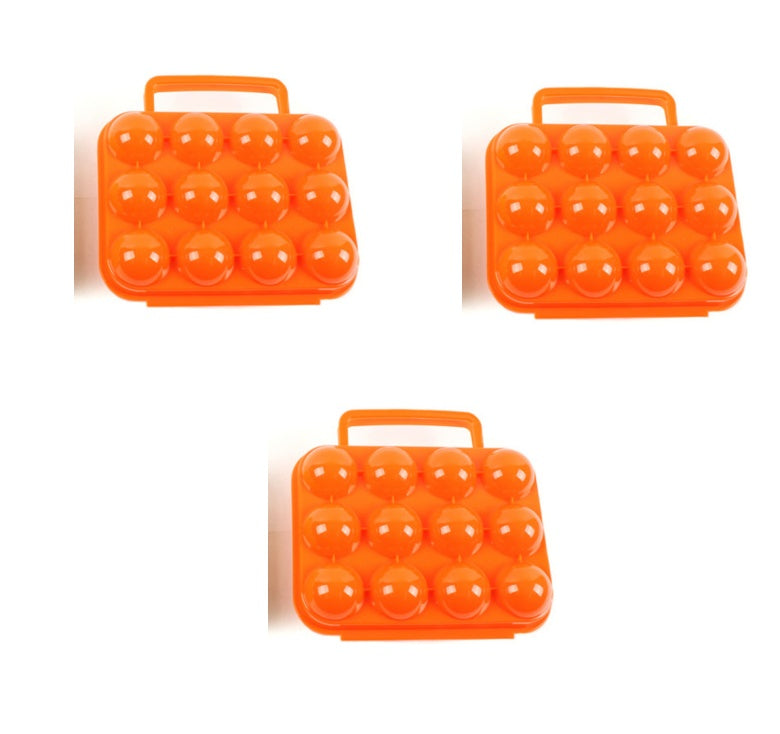 Outdoor Camping Tableware Portable Camping Picnic BBQ Egg Box Container Egg Storage Boxes null