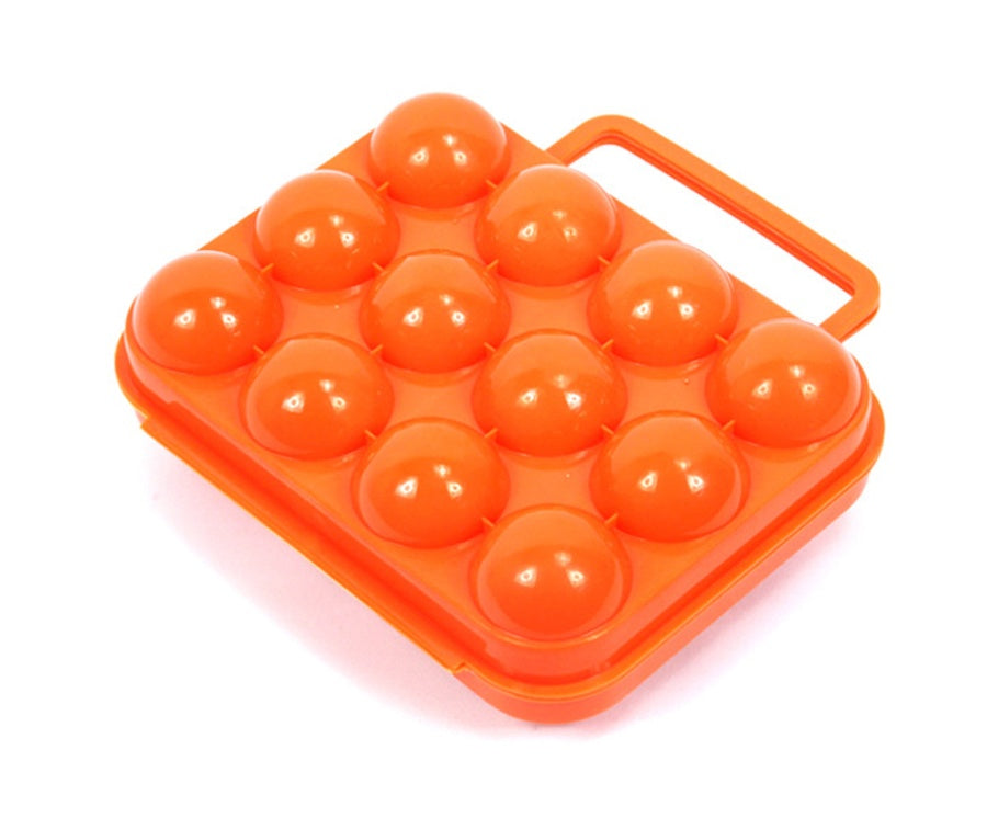 Outdoor Camping Tableware Portable Camping Picnic BBQ Egg Box Container Egg Storage Boxes null