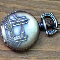 Vintage men and women necklace watch