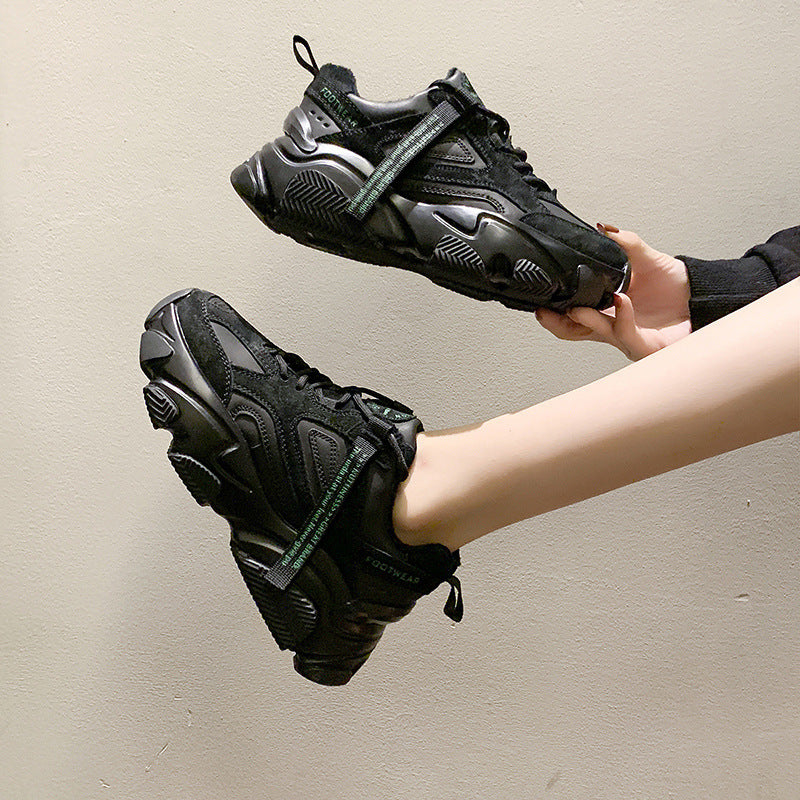 Daddy Shoes Ins New All-Match Thick-Soled Sports Shoes, Internally Increased Women'S Shoes null