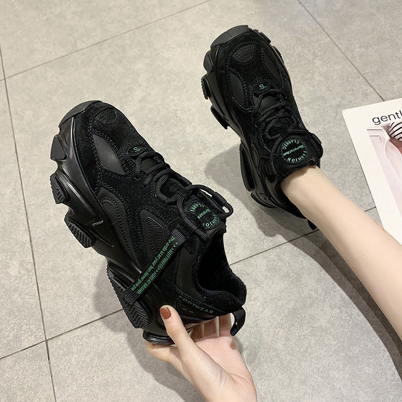 Daddy Shoes Ins New All-Match Thick-Soled Sports Shoes, Internally Increased Women'S Shoes null