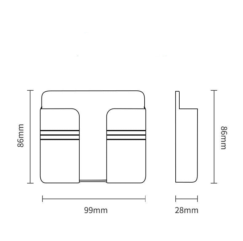 Mobile Phone Charging Storage Rack Punch-free Sticky Storage Box null