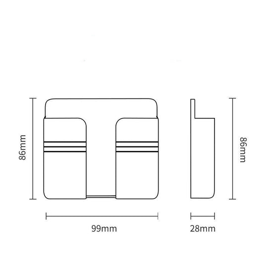 Mobile Phone Charging Storage Rack Punch-free Sticky Storage Box null