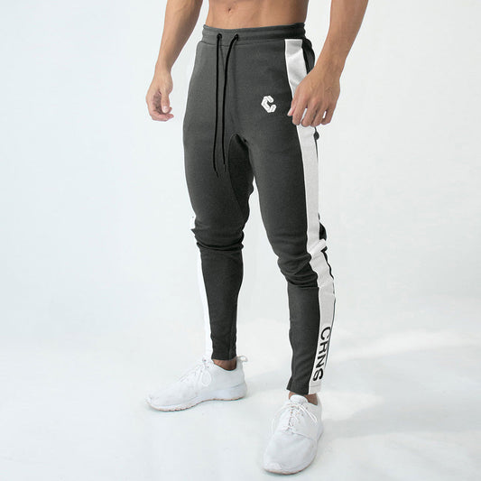 Muscular Fitness Men'S Spring And Autumn Thin Sports And Leisure Running Cotton And Foot Zipper Trousers null