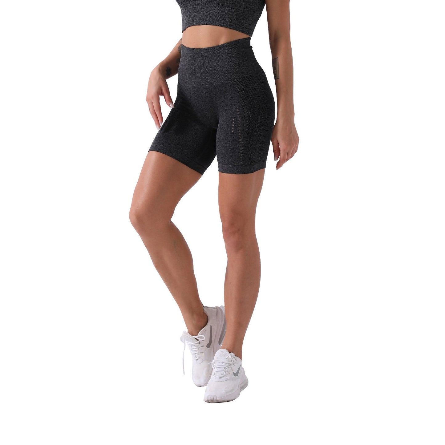 European And American Seamless Sports Yoga Fitness Shorts Women null