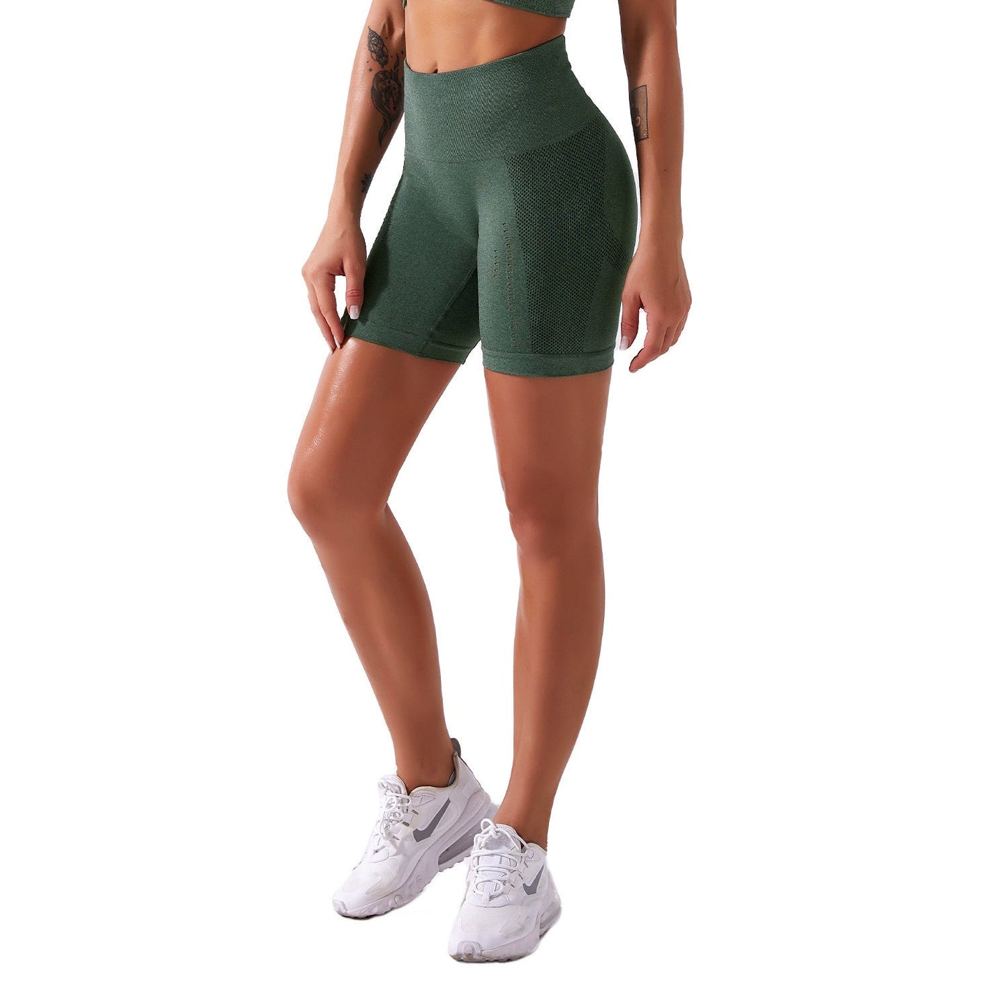 European And American Seamless Sports Yoga Fitness Shorts Women null