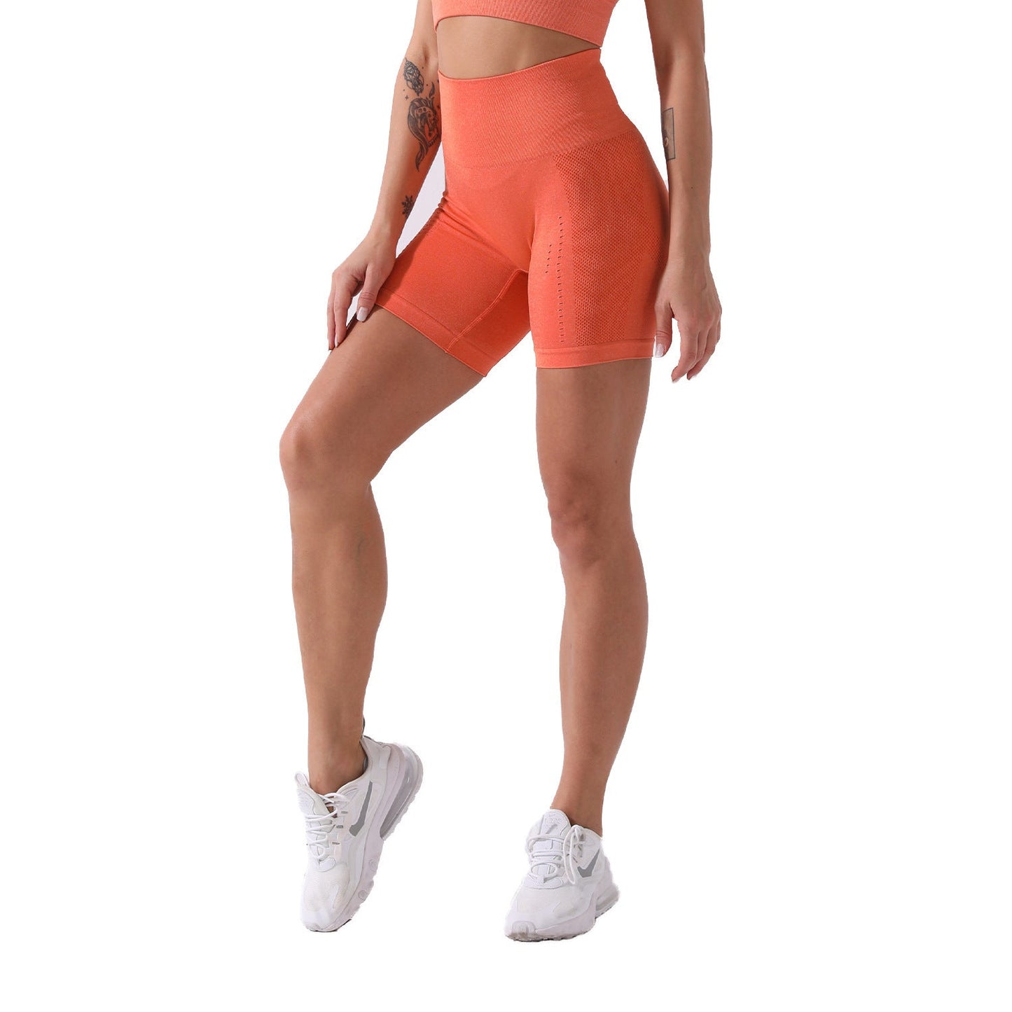 European And American Seamless Sports Yoga Fitness Shorts Women null