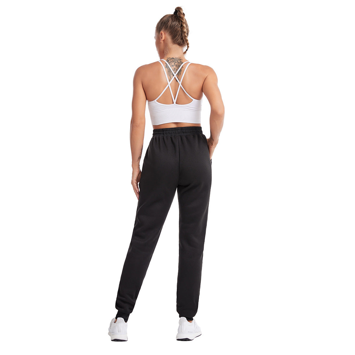 Spring And Autumn Street Sports Pants Trousers Women's Fitness Running null