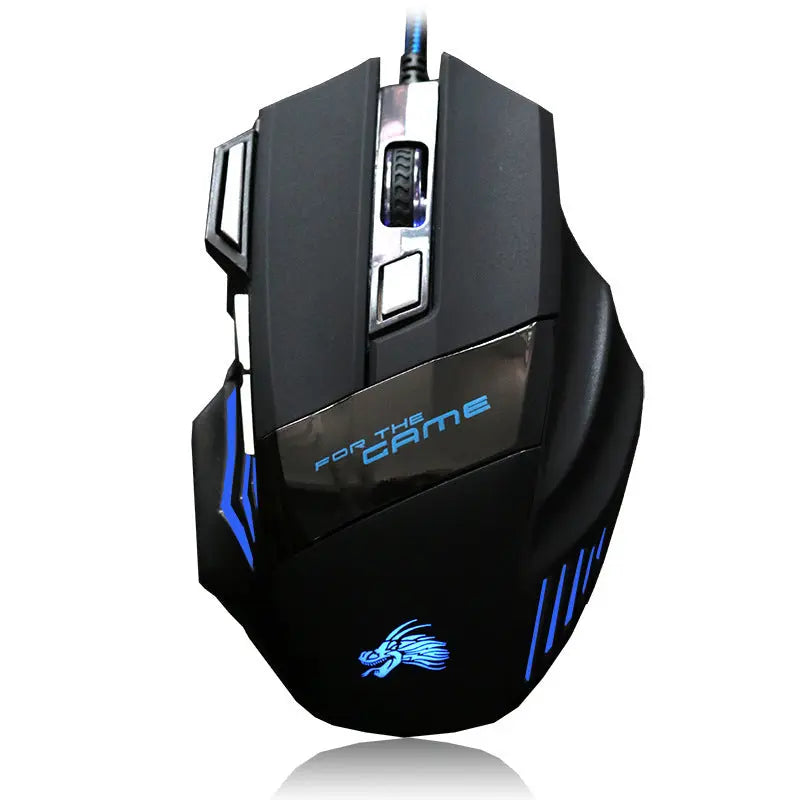 7-button Colorful Glowing USB Gaming Mouse null