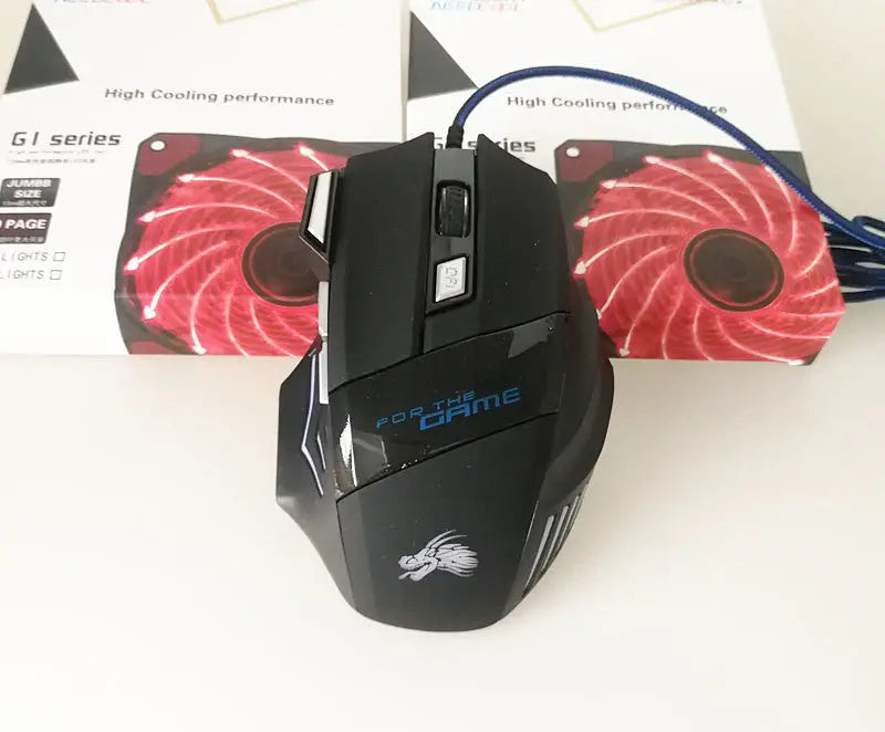 7-button Colorful Glowing USB Gaming Mouse null