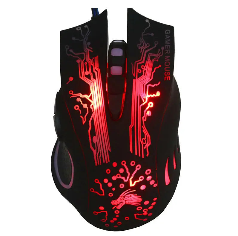 7-button Colorful Glowing USB Gaming Mouse null