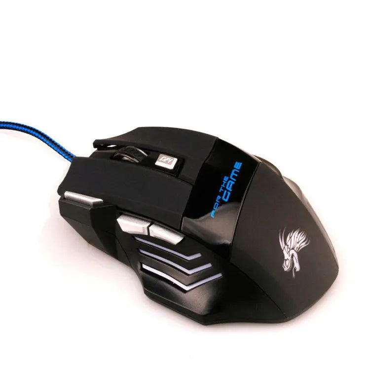 7-button Colorful Glowing USB Gaming Mouse null