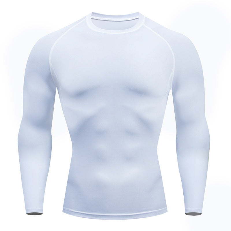 Tight-Fitting Long-Sleeved Fitness Clothes For Men, Stretch Men'S Corsets, Casual Sports Basketball Training Clothes null