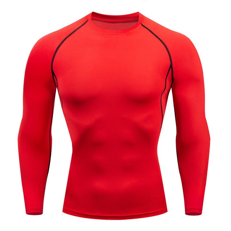 Tight-Fitting Long-Sleeved Fitness Clothes For Men, Stretch Men'S Corsets, Casual Sports Basketball Training Clothes null