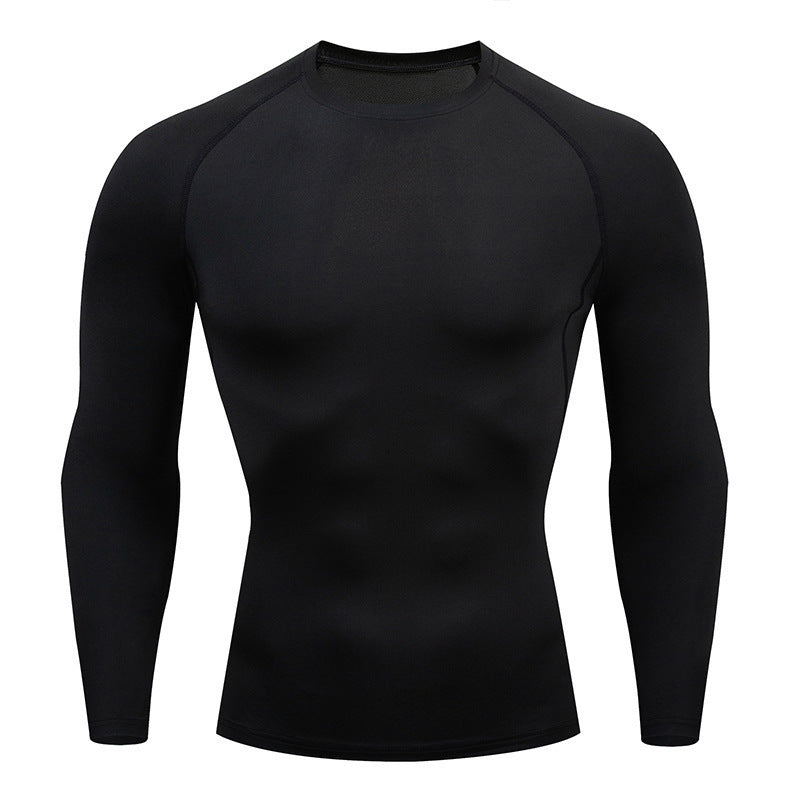 Tight-Fitting Long-Sleeved Fitness Clothes For Men, Stretch Men'S Corsets, Casual Sports Basketball Training Clothes null