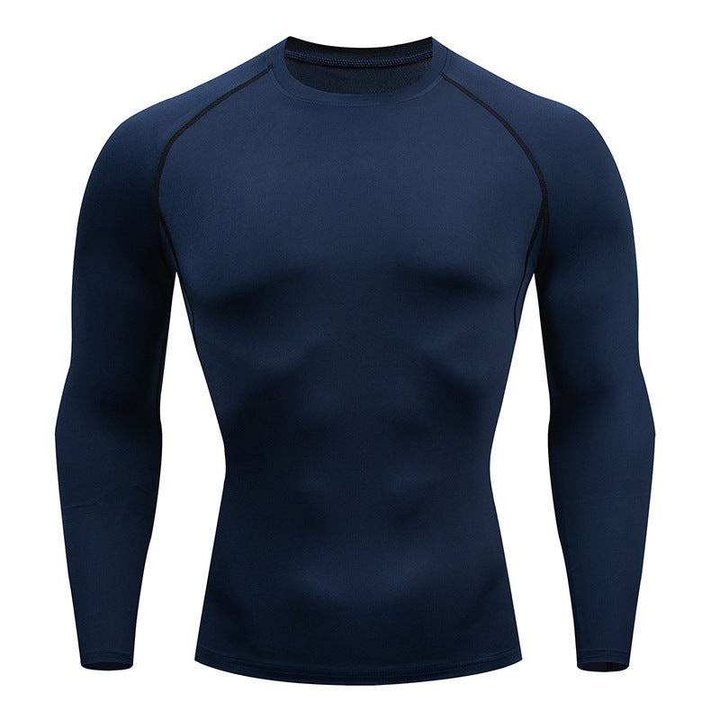 Tight-Fitting Long-Sleeved Fitness Clothes For Men, Stretch Men'S Corsets, Casual Sports Basketball Training Clothes null