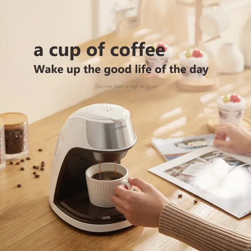 New Coffee Machine Fully Automatic Home Office Mini American Small Portable Coffee Maker null