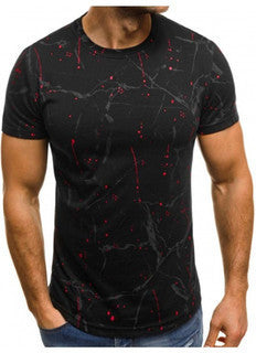 Fashion Sports And Fitness Camouflage Short-sleeved T-shirt null