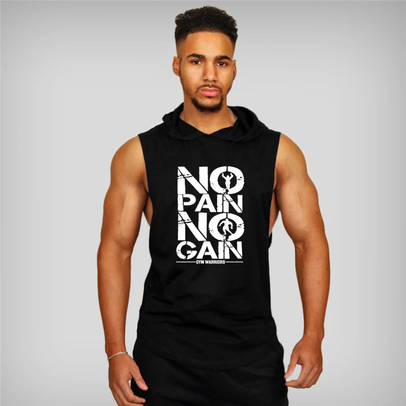 Bodybuilding Clothing Gym Small Round Neck Sports Training Men's Vest null