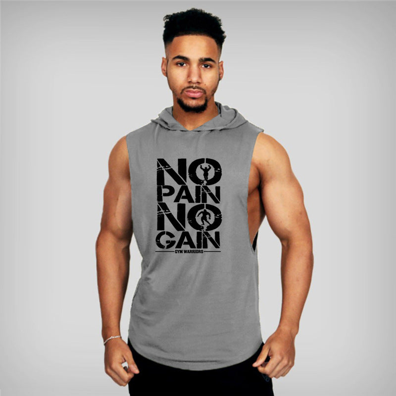 Bodybuilding Clothing Gym Small Round Neck Sports Training Men's Vest null