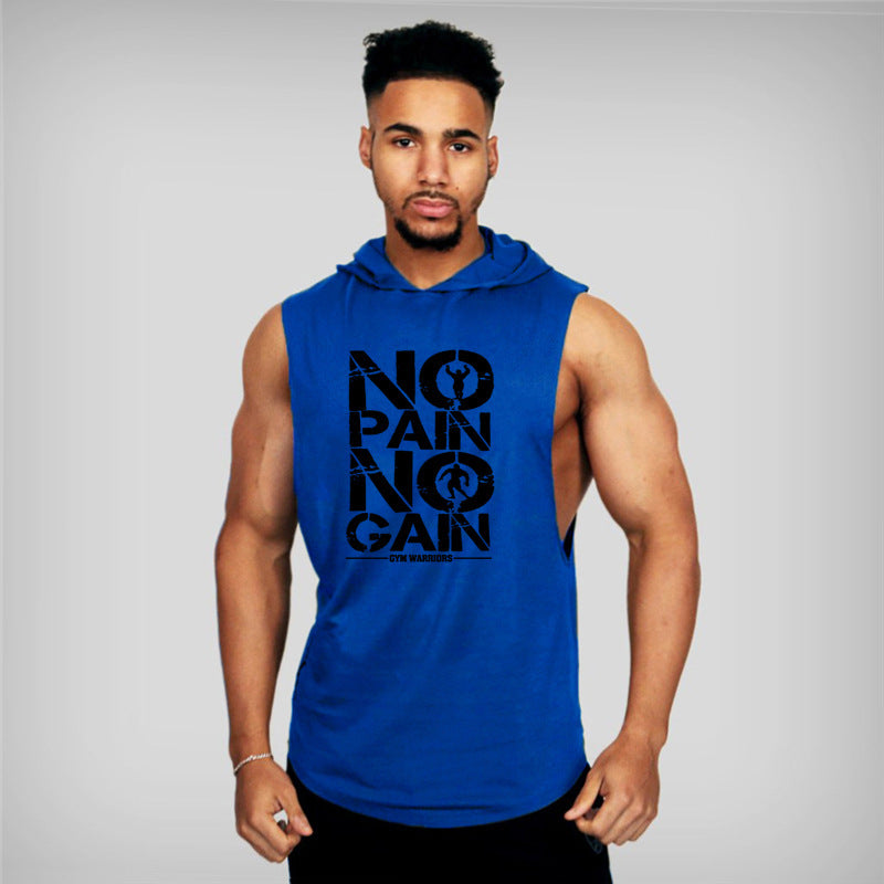 Bodybuilding Clothing Gym Small Round Neck Sports Training Men's Vest null