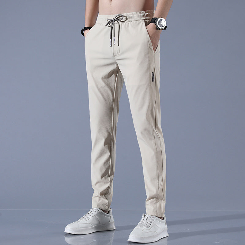 Ice Silk Pants Men'S Summer Thin Casual Pants Loose Straight Breathable null