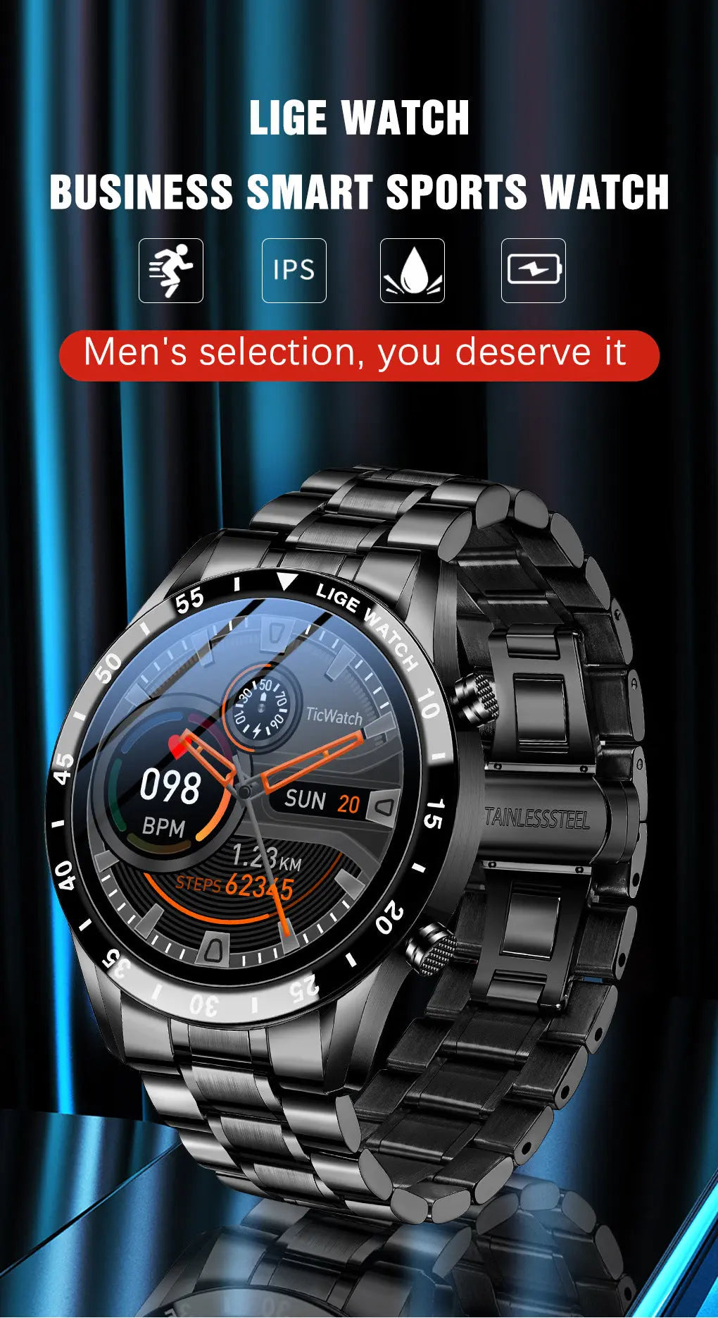 Lige's New Smart Watch Upgrade Smart Wearable Watch null