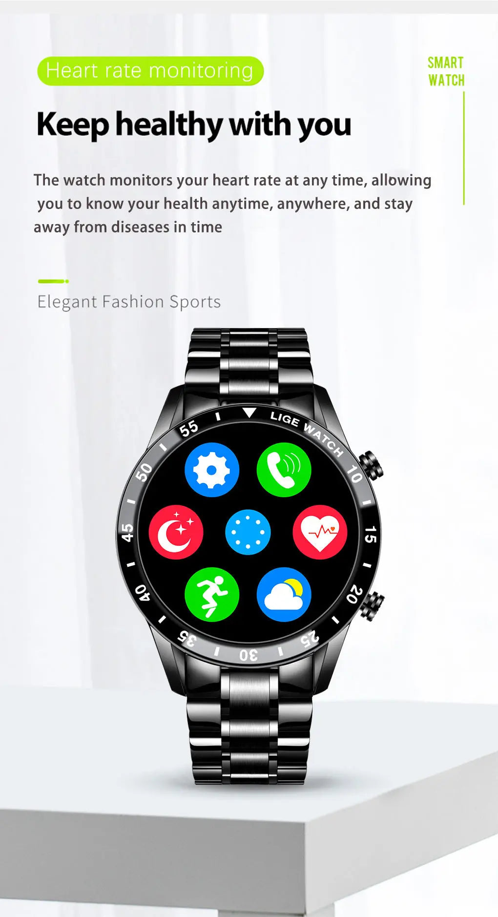 Lige's New Smart Watch Upgrade Smart Wearable Watch null