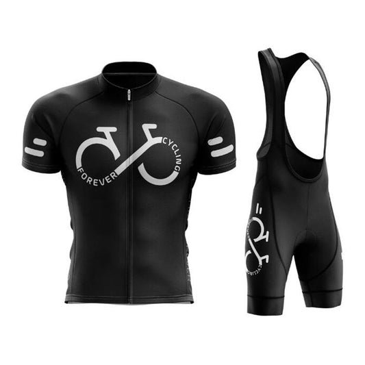 Short-sleeved Bib Cycling Clothes Suit Bicycle Men And Women Moisture Wicking Outdoor Clothes null