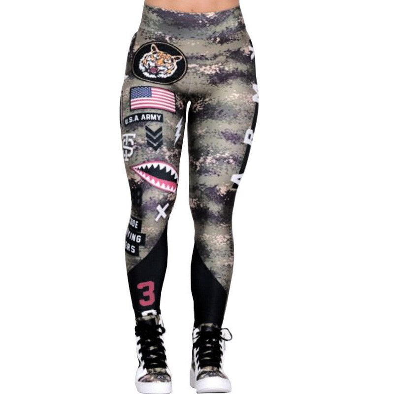 Sport Pants Fitness Leggings Women  Gym Army Sportswear null