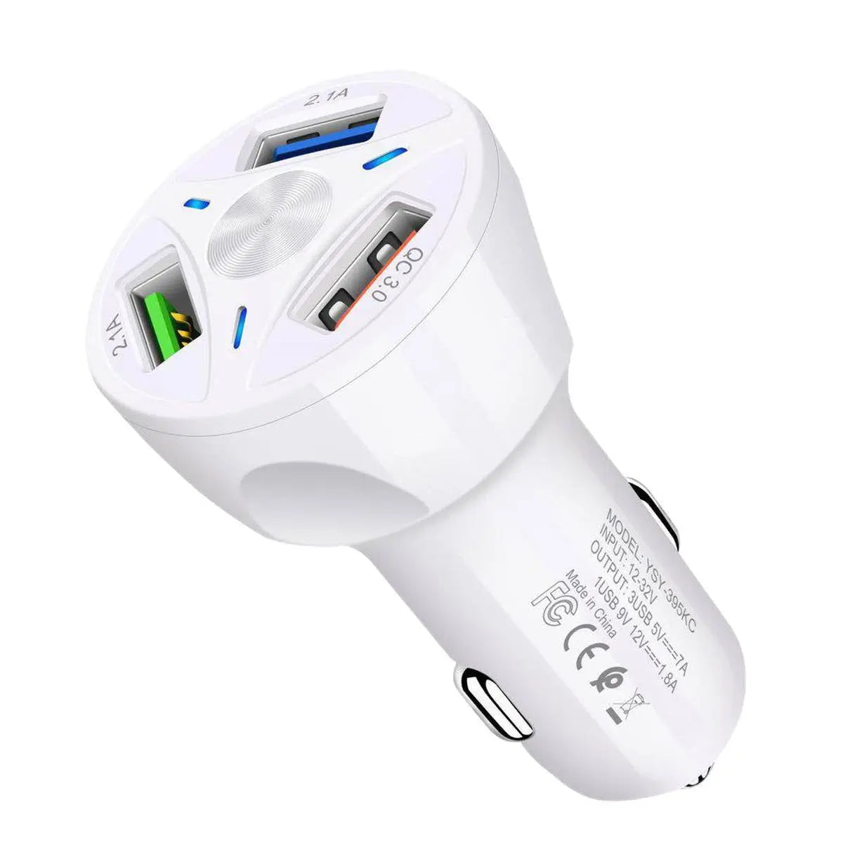 Fast Charge Car Charger One For Four Car Mobile Phone Charger Car Charger null