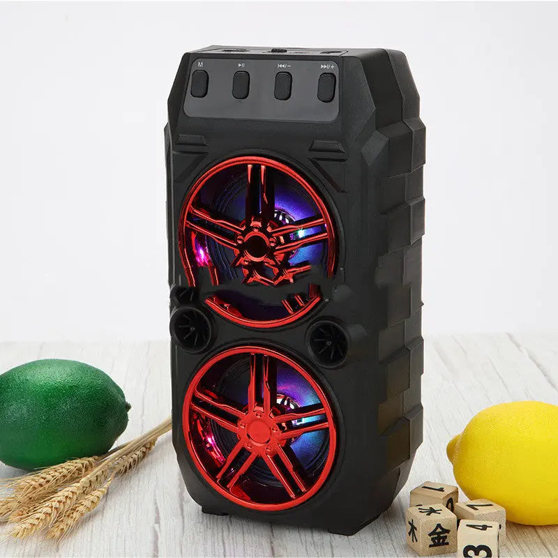 Wireless Bluetooth Speaker Dual Speakers Outdoor Portable Loud Speaker null