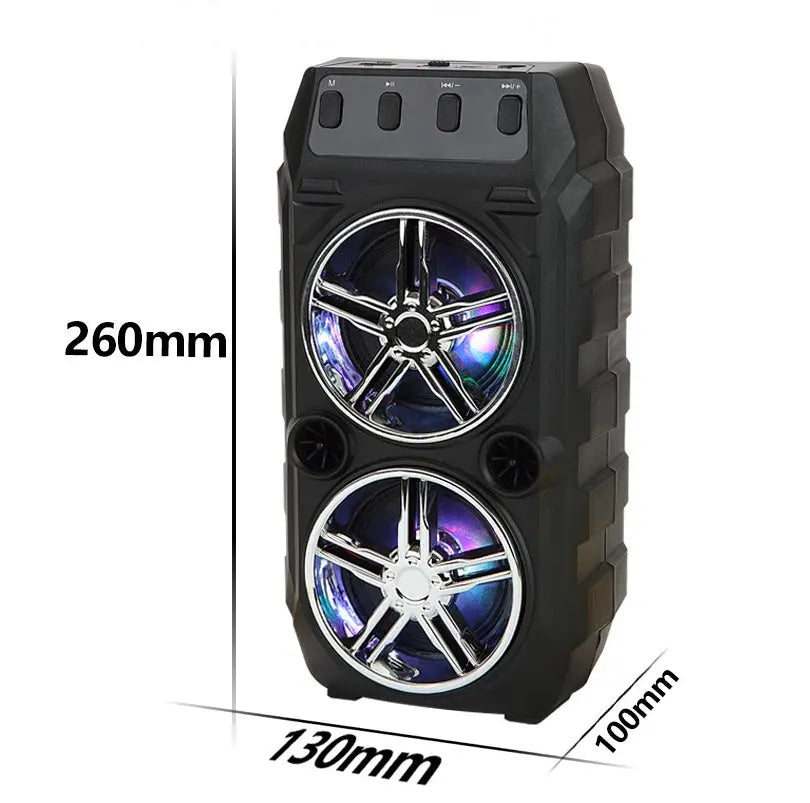 Wireless Bluetooth Speaker Dual Speakers Outdoor Portable Loud Speaker null