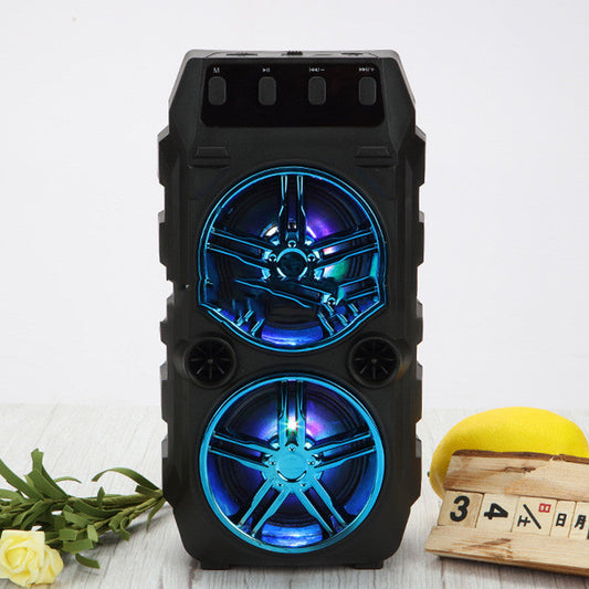 Wireless Bluetooth Speaker Dual Speakers Outdoor Portable Loud Speaker null