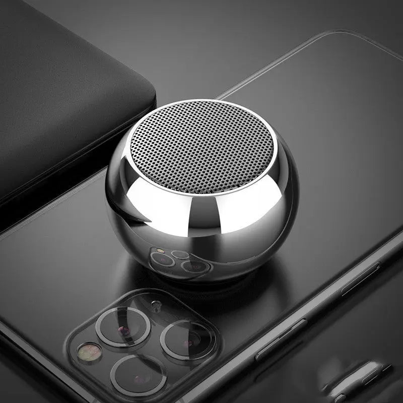 M3 Colorful Wireless Speakers 3D Mini Electroplating Round Steel Cannon Blue tooth Speaker Radio Support U Disk Subwoofer null