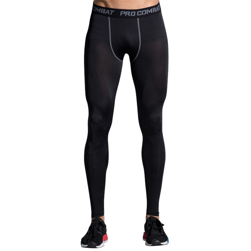 Spring And Summer Men's Sports Tights Basketball Running Sports Pants Fitness Stretch Compression Pants null