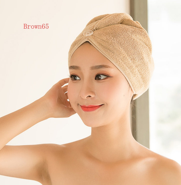 Women's Hair Dryer Cap, Absorbent Dry Hair Towel null