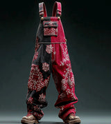 Versatile Straight Leg Denim Overalls