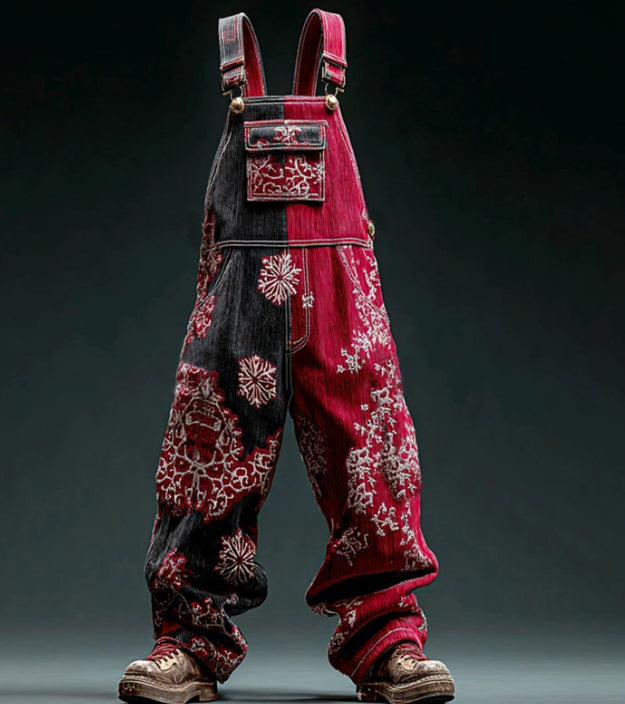 Versatile Straight Leg Denim Overalls