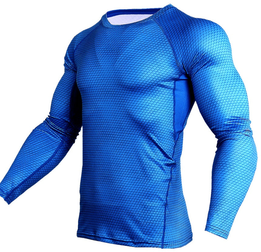 Men Gym Running Shirt Quick Dry Breathable Fitness Sport Shirt null