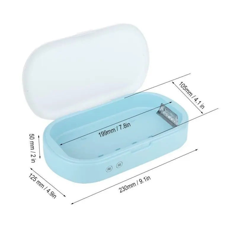 New 5V Double UV Phone Sterilizer Box Jewelry Phones Cleaner Personal Sanitizer Disinfection Box with Aromatherapy null