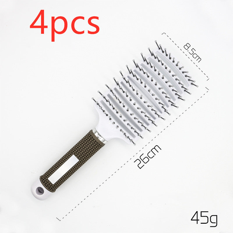 Hairbrush Anti Klit Brushy Haarborstel Women Detangler Hair Brush Bristle Nylon Scalp Massage  Teaser Hair Brush Comb null