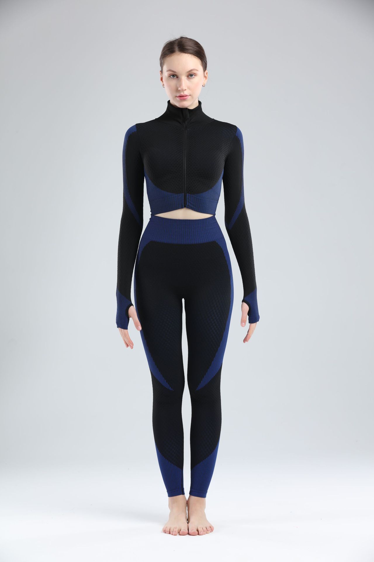 Yoga sets female sport gym suit null