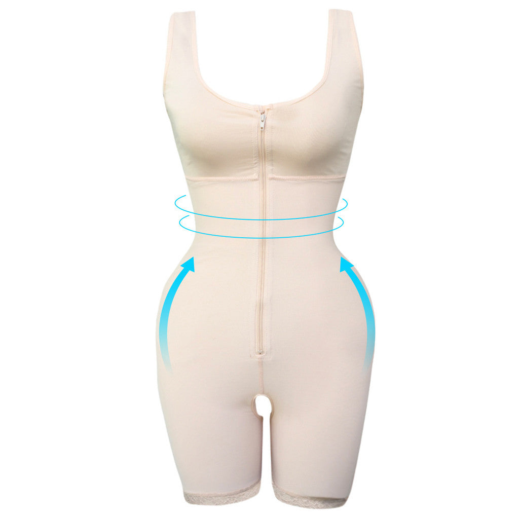 Women's Zipper Slimming Bodysuit Shapewear null