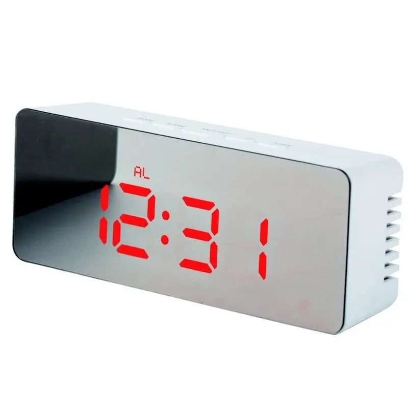 Digital LED multi-function mirror clock null