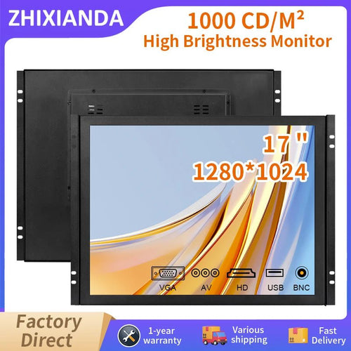 17 Inch Open Frame Monitor 1000 Nits High Brightness Touch Screen Industrial Display For Outdoor Use With HDMI BNC VGA AV USB resisitve touch 17 Inch Open Frame Monitor 1000 Nits High Brightness Touch Screen Industrial Display For Outdoor Use With HDMI BNC VGA AV USB - shop_name